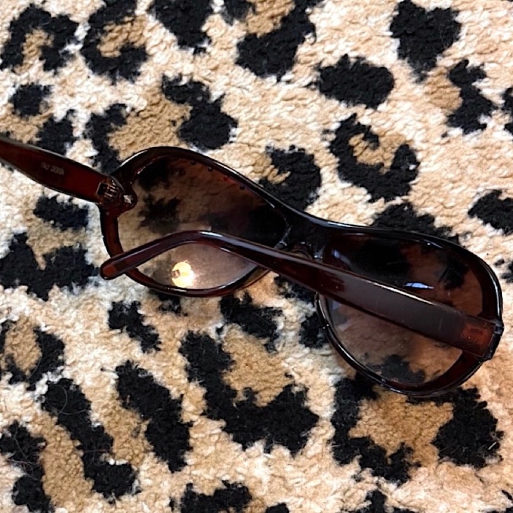 ITALIAN DESIGN BROWN WITH STONES SUNGLASSES - Picture 4 of 4